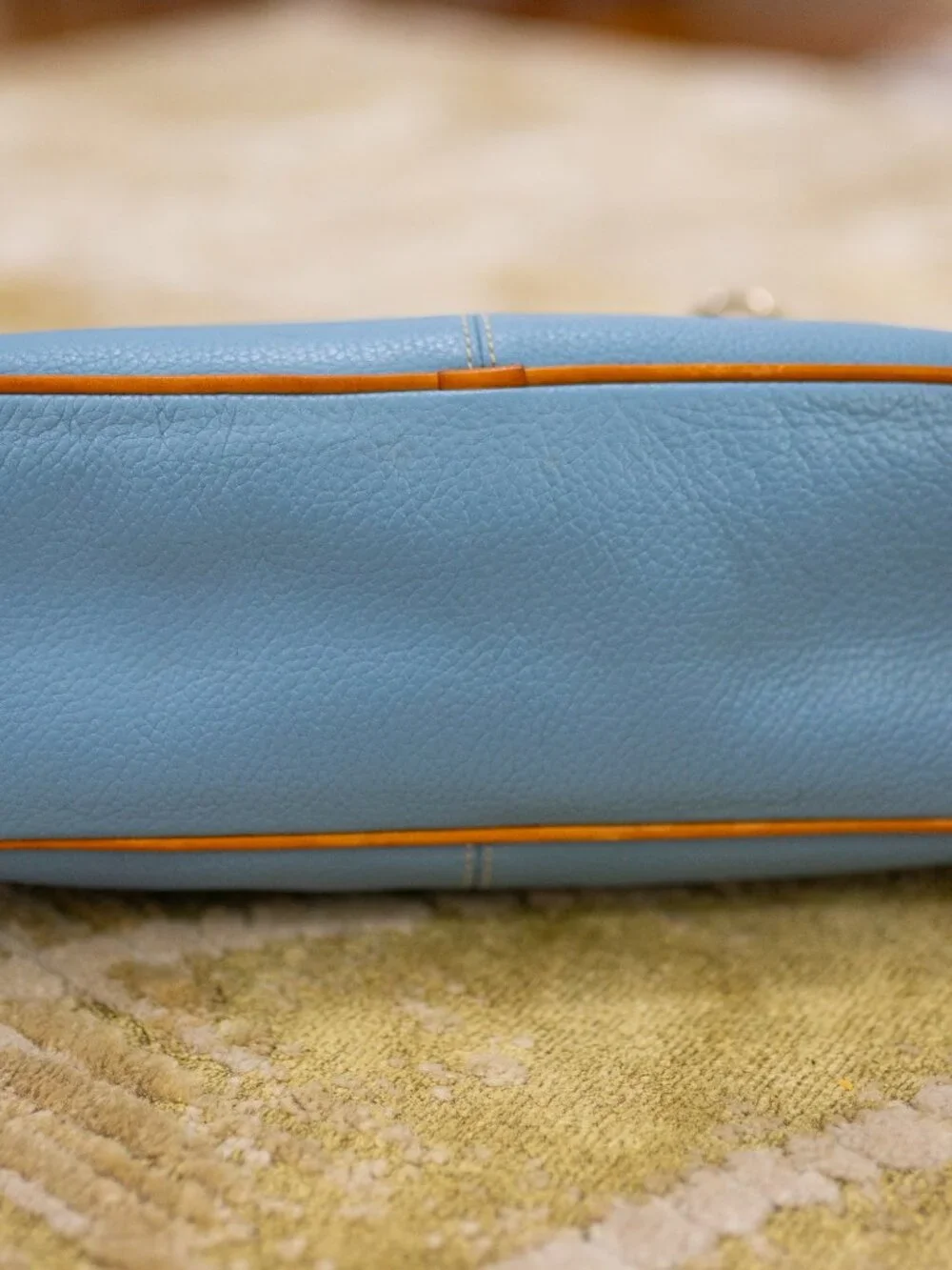 Dooney & Burke Purse Blue pebble leather